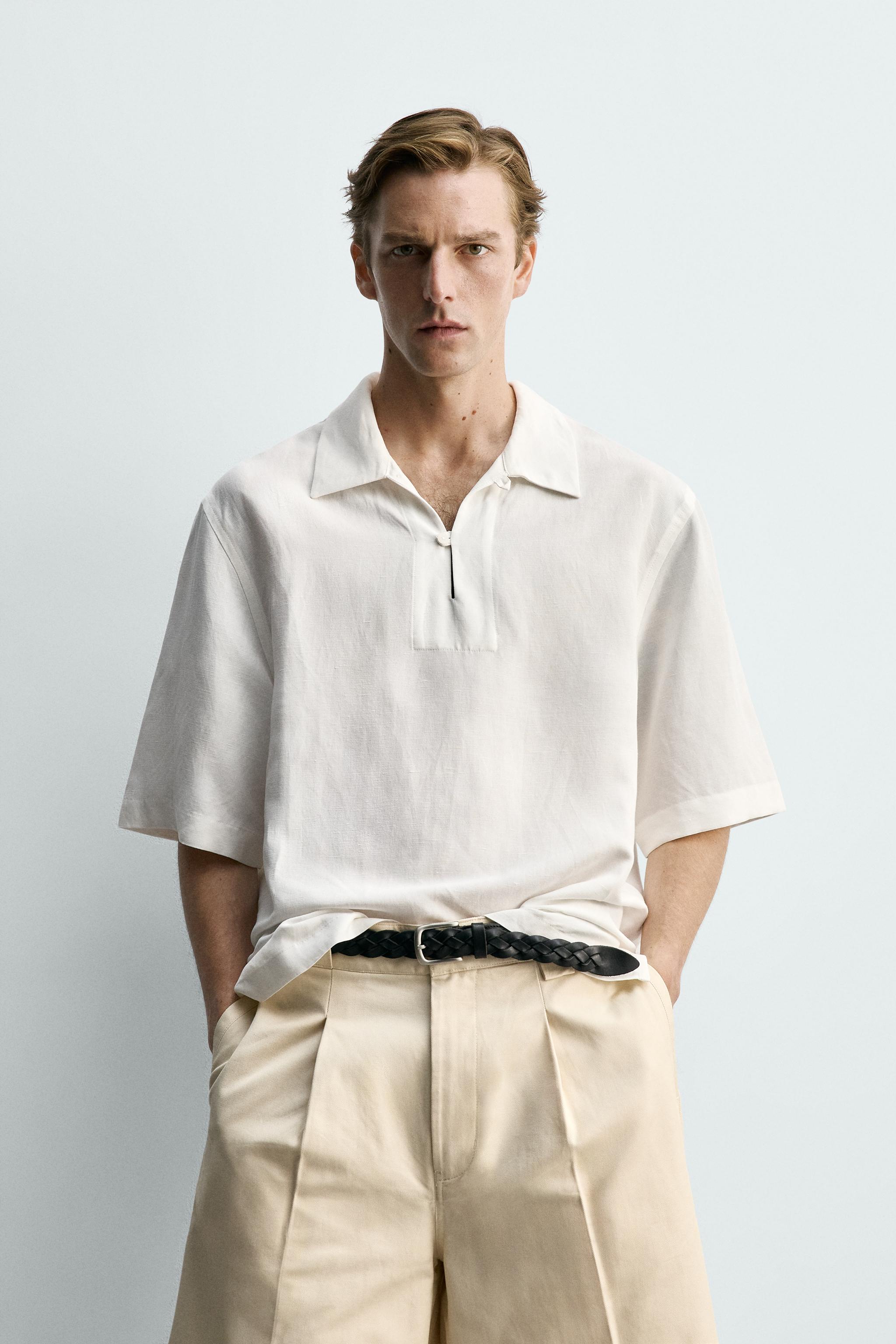 CHEMISE POLO VISCOSE - LIN